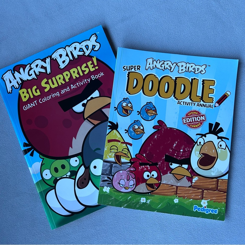 Set of 2 ~ Angry Birds Activity Books